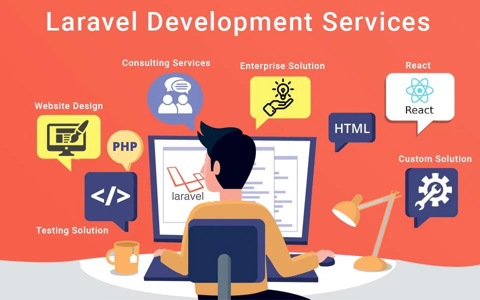 Laravel services with design, PHP, HTML, React by SynapsWeb